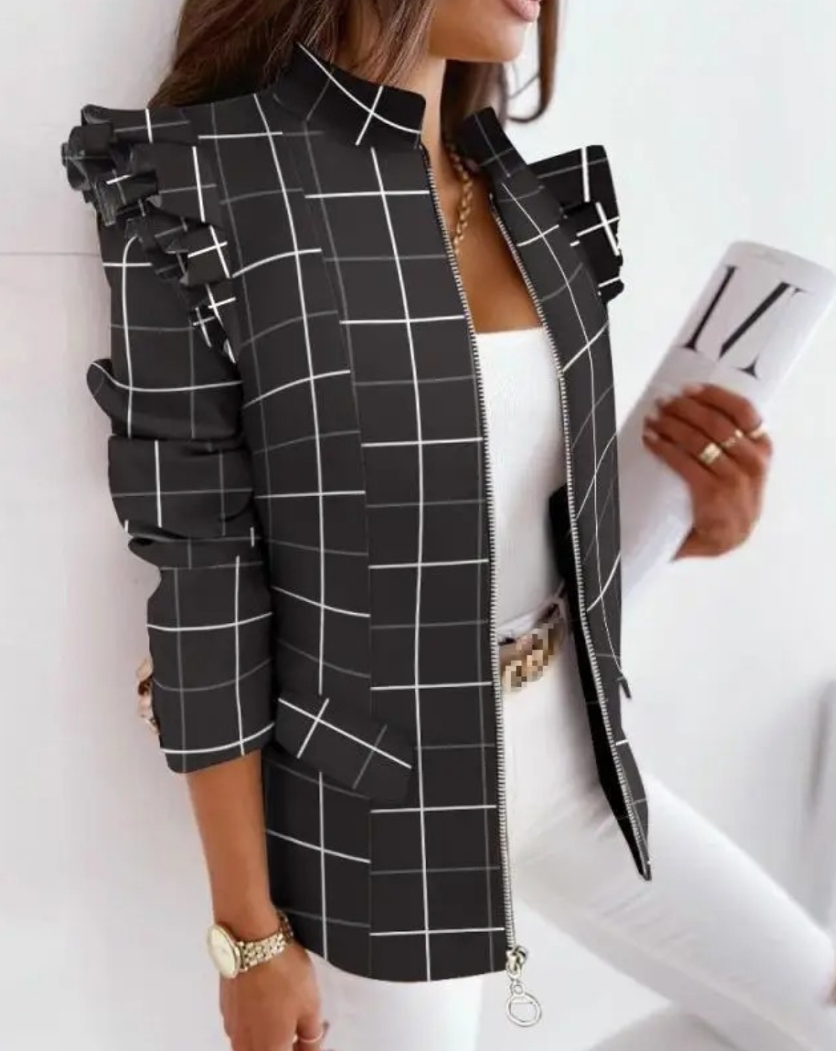 Malene | Unieke Print Blazer