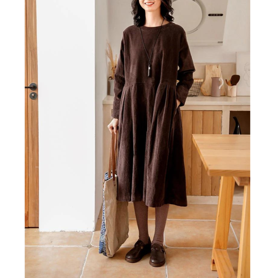 Zyla | Casual Losse Midi Jurk