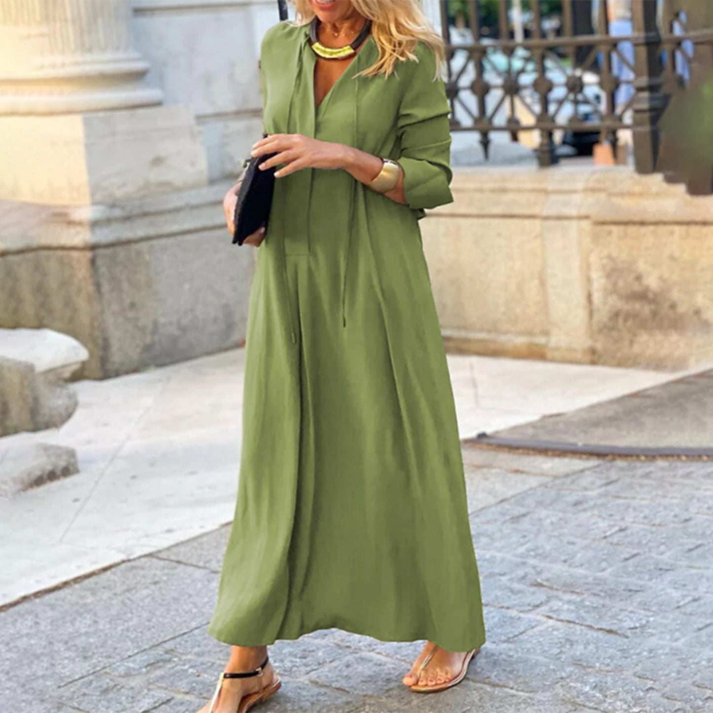 Dames Comfortabele Jurk | Maxi