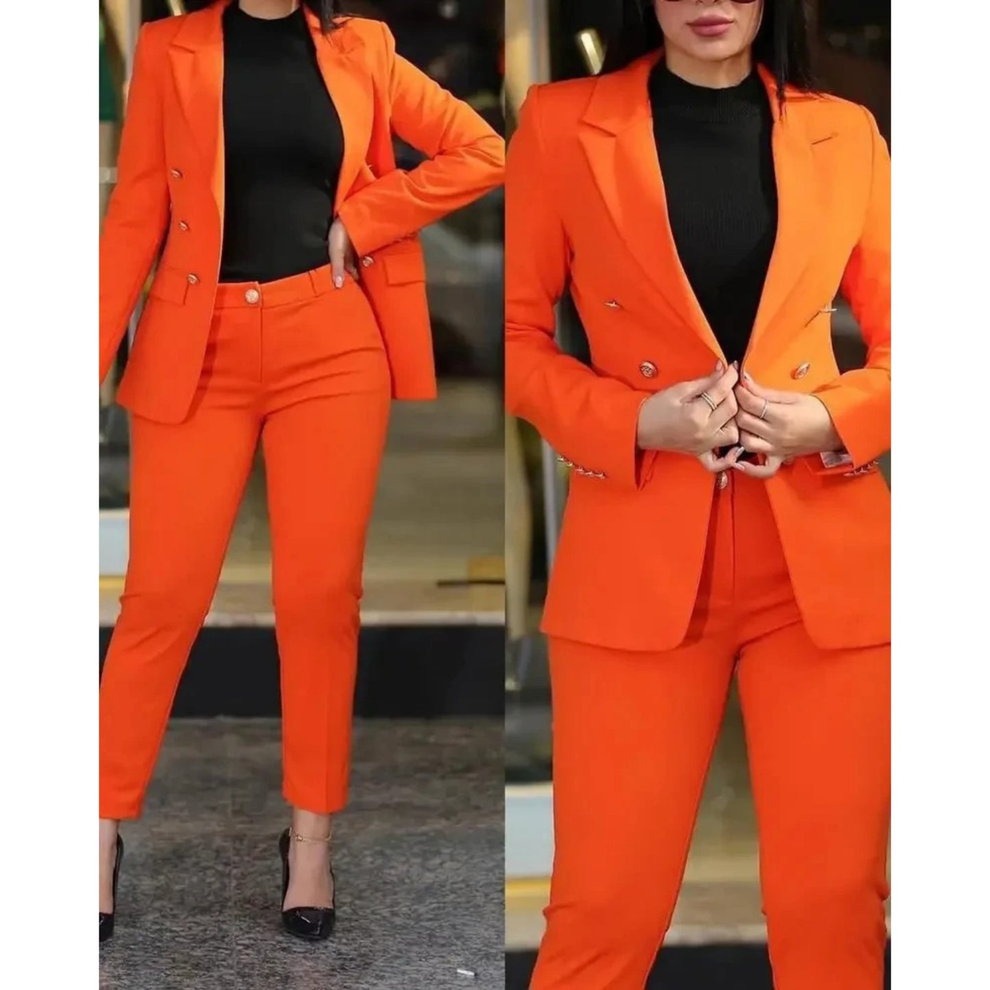 Dames Slim Fit Set | Blazer en Broek