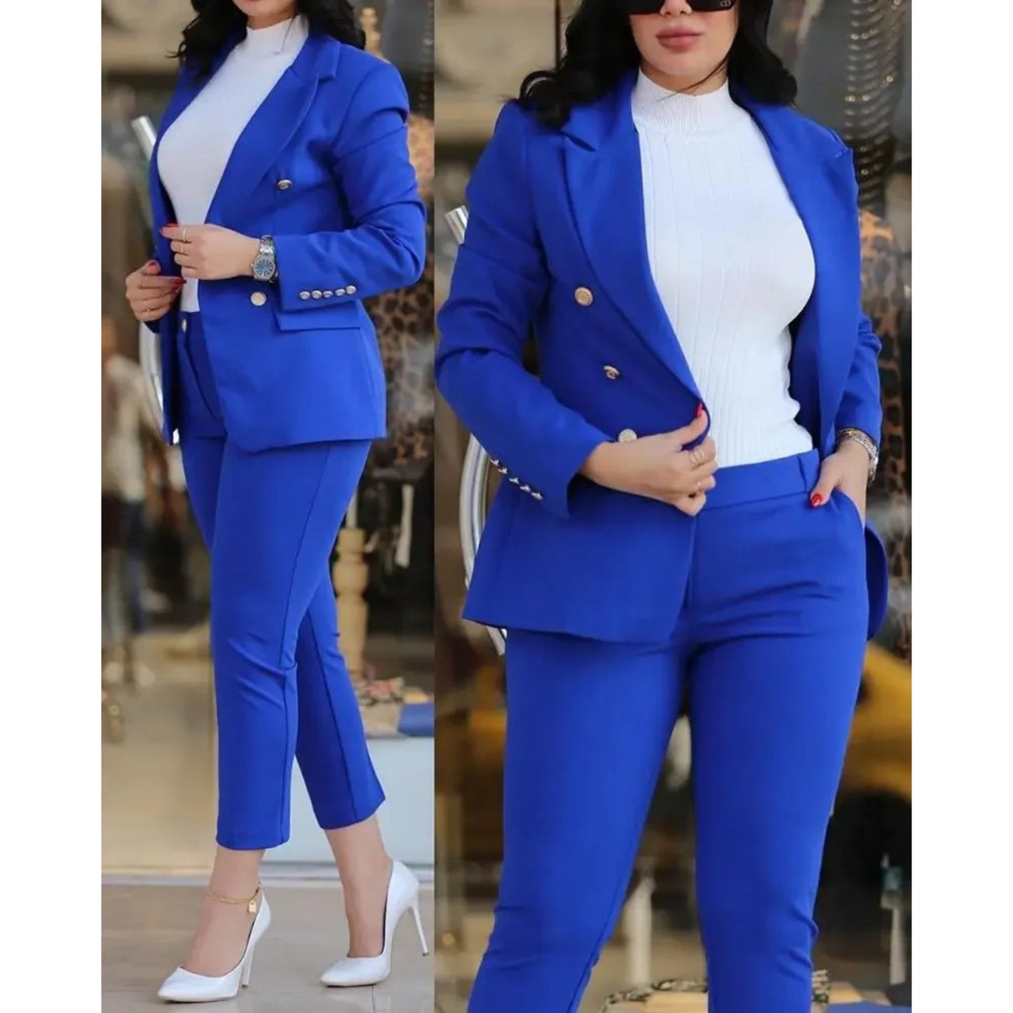 Dames Slim Fit Set | Blazer en Broek