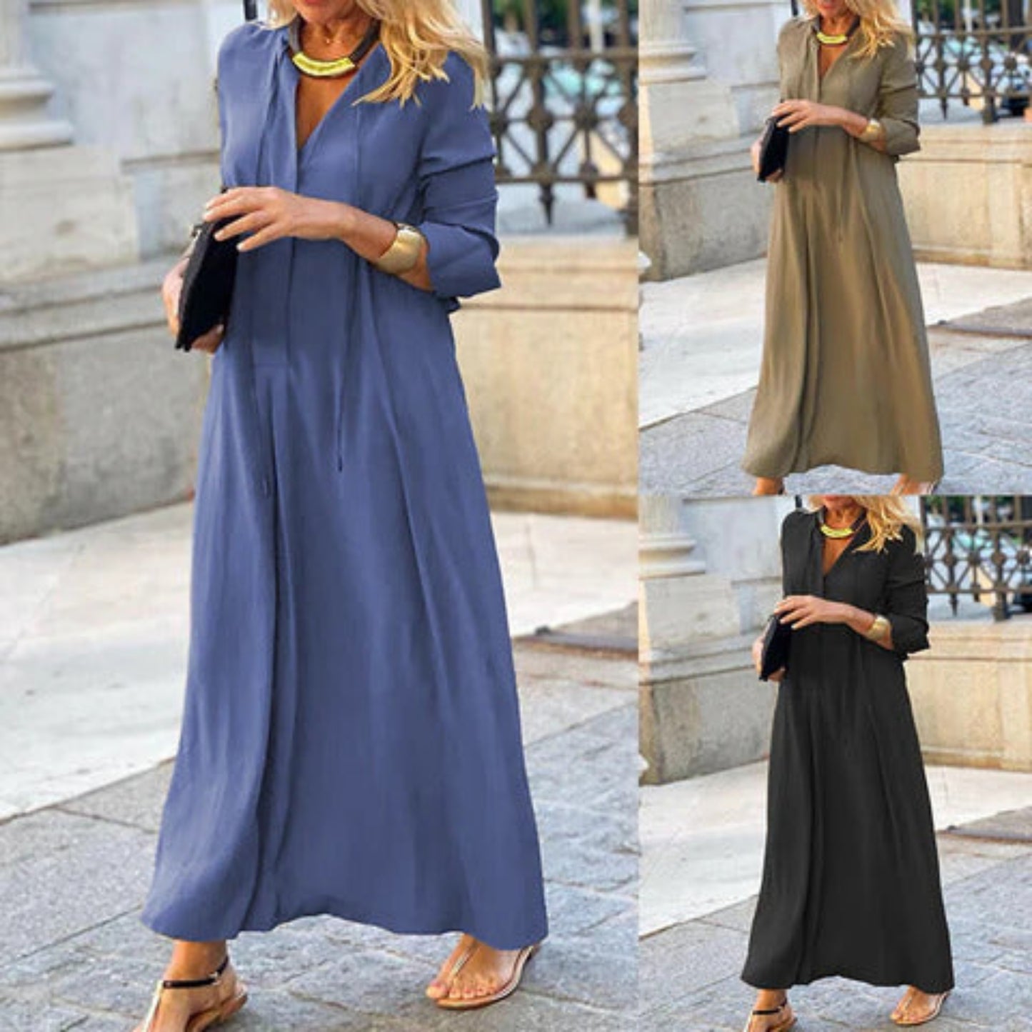 Dames Comfortabele Jurk | Maxi