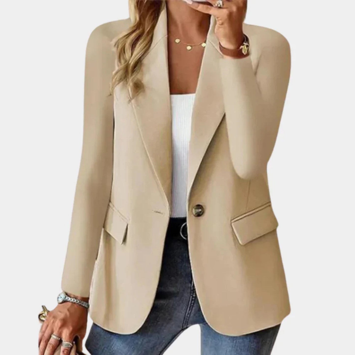 Dames Zomer Stretch Blazer | Getailleerde Pasvorm