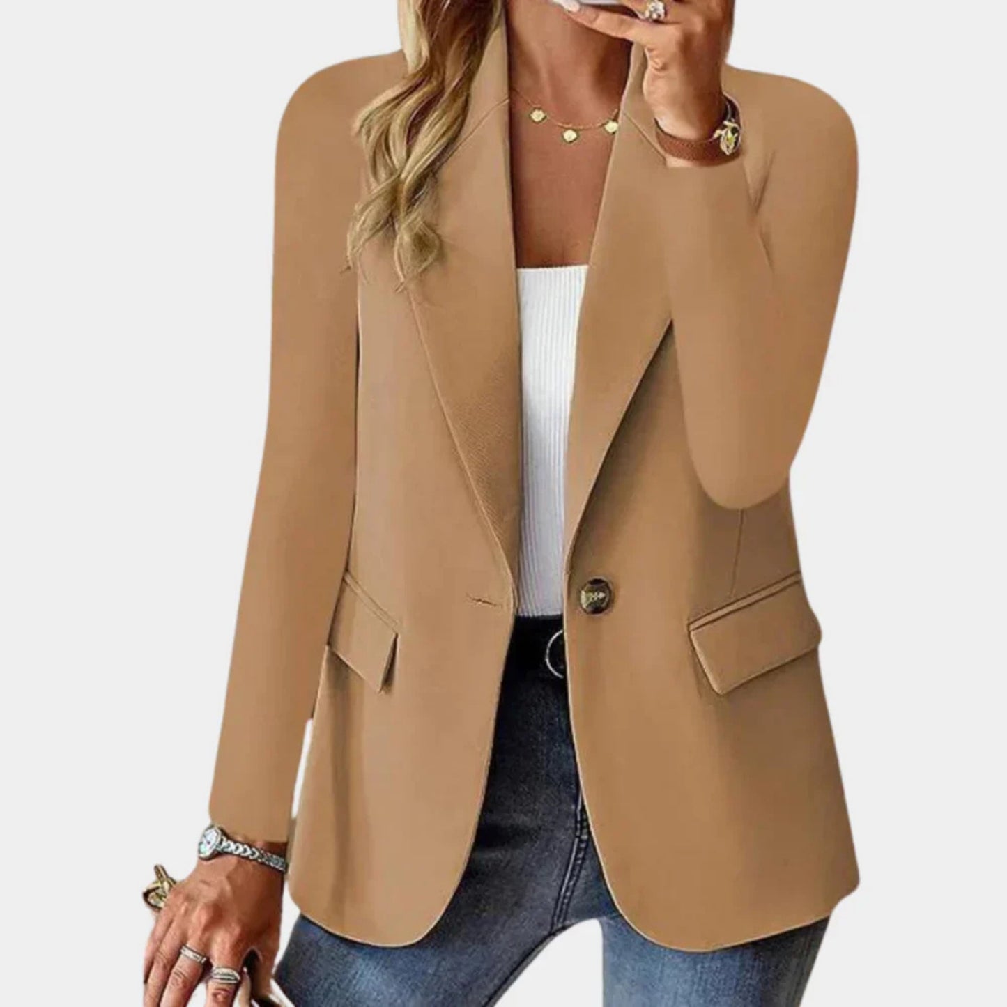Dames Zomer Stretch Blazer | Getailleerde Pasvorm