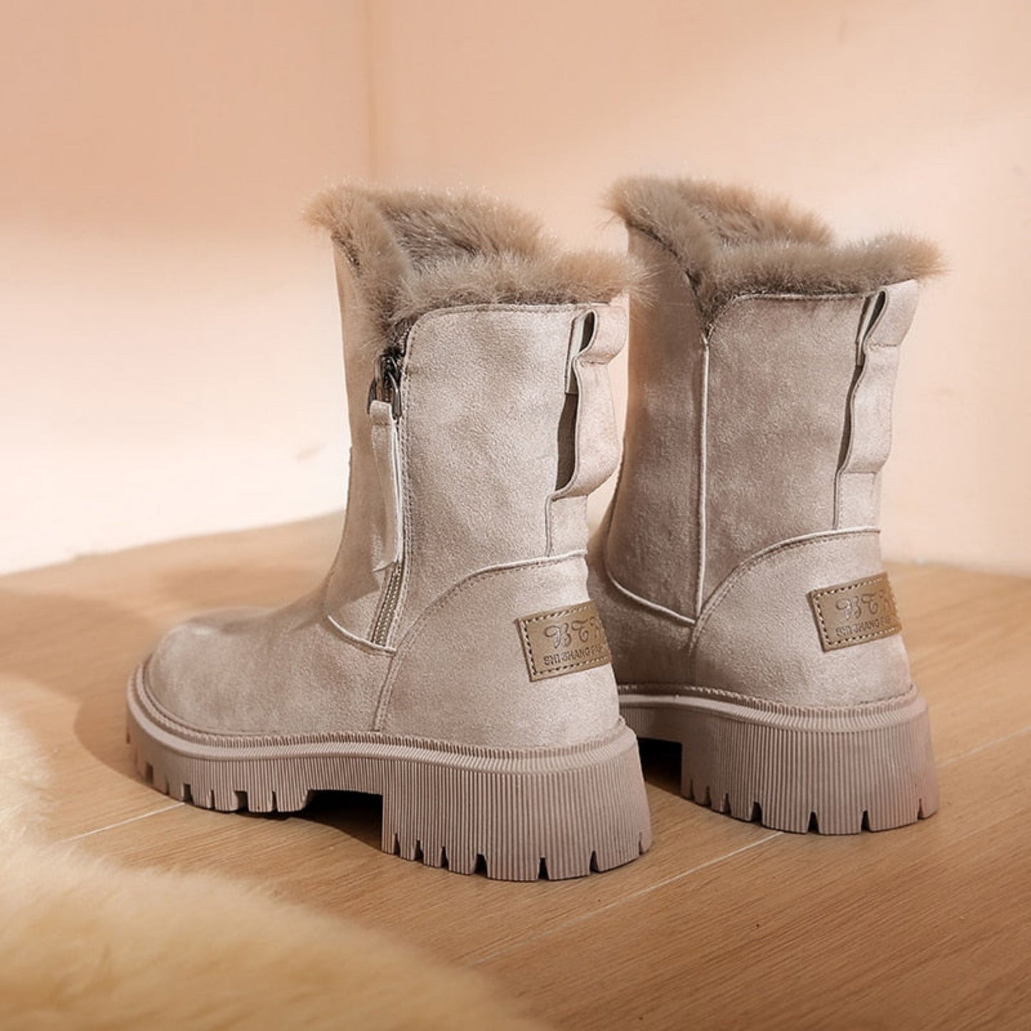 Berga | Dames Enkellaarsjes | Chunky Hak