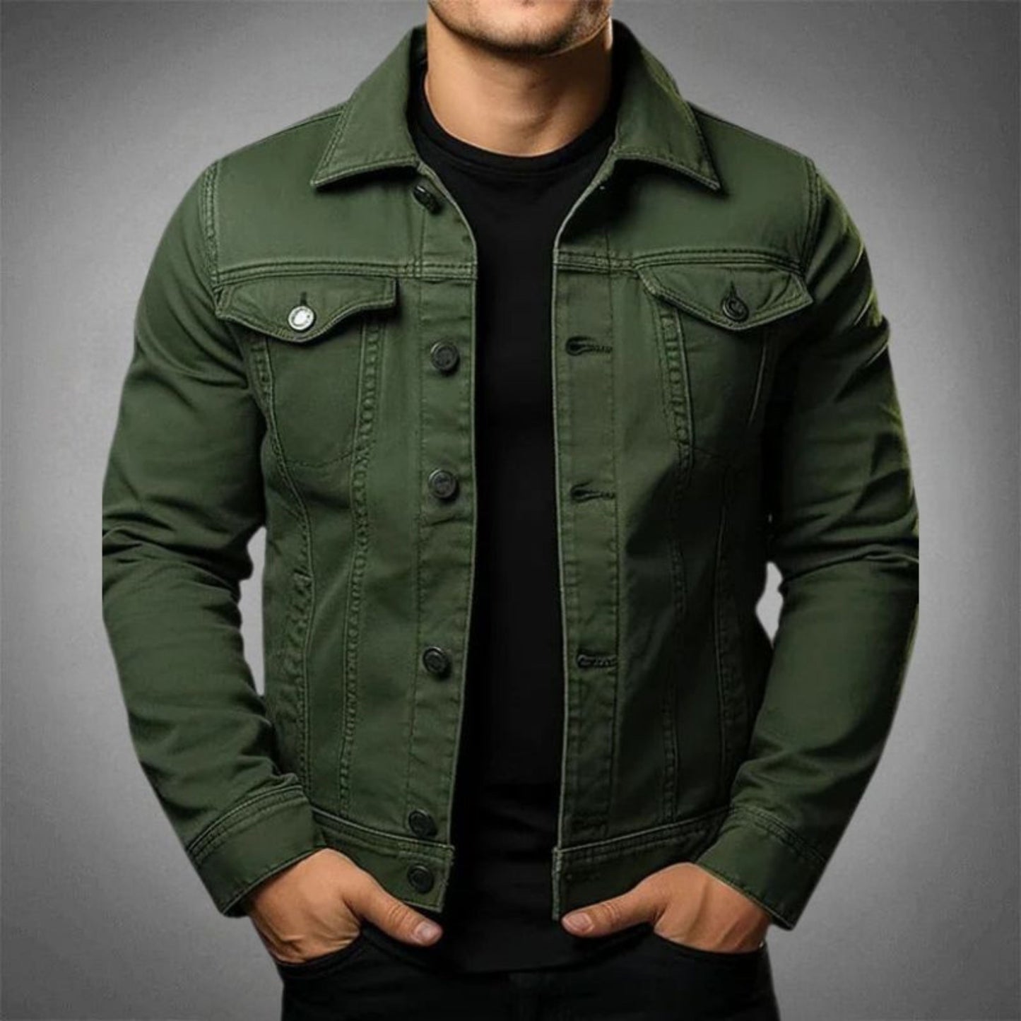Harmold | Heren Truckerjack | Slim Fit