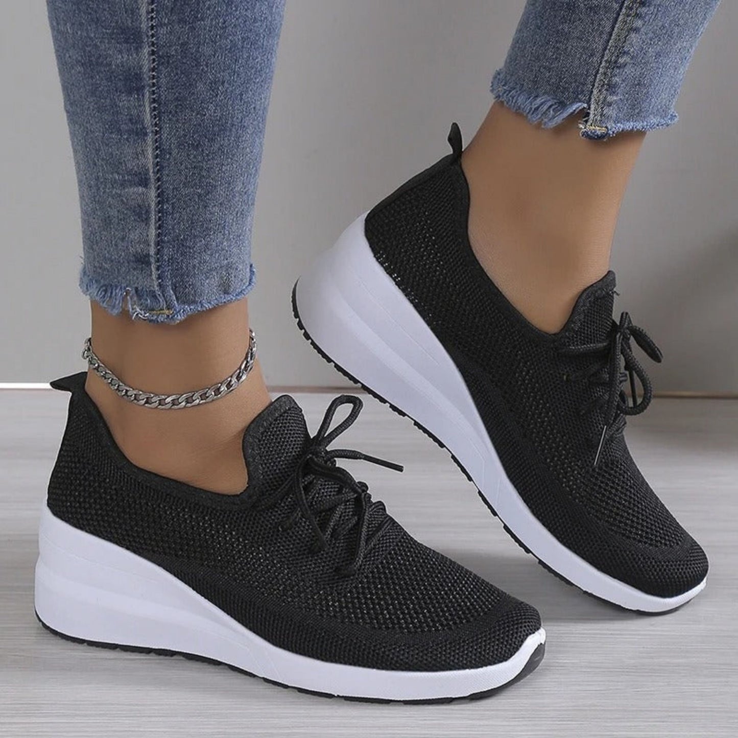 Bertelina | Dames Sneakers | Platform Zool