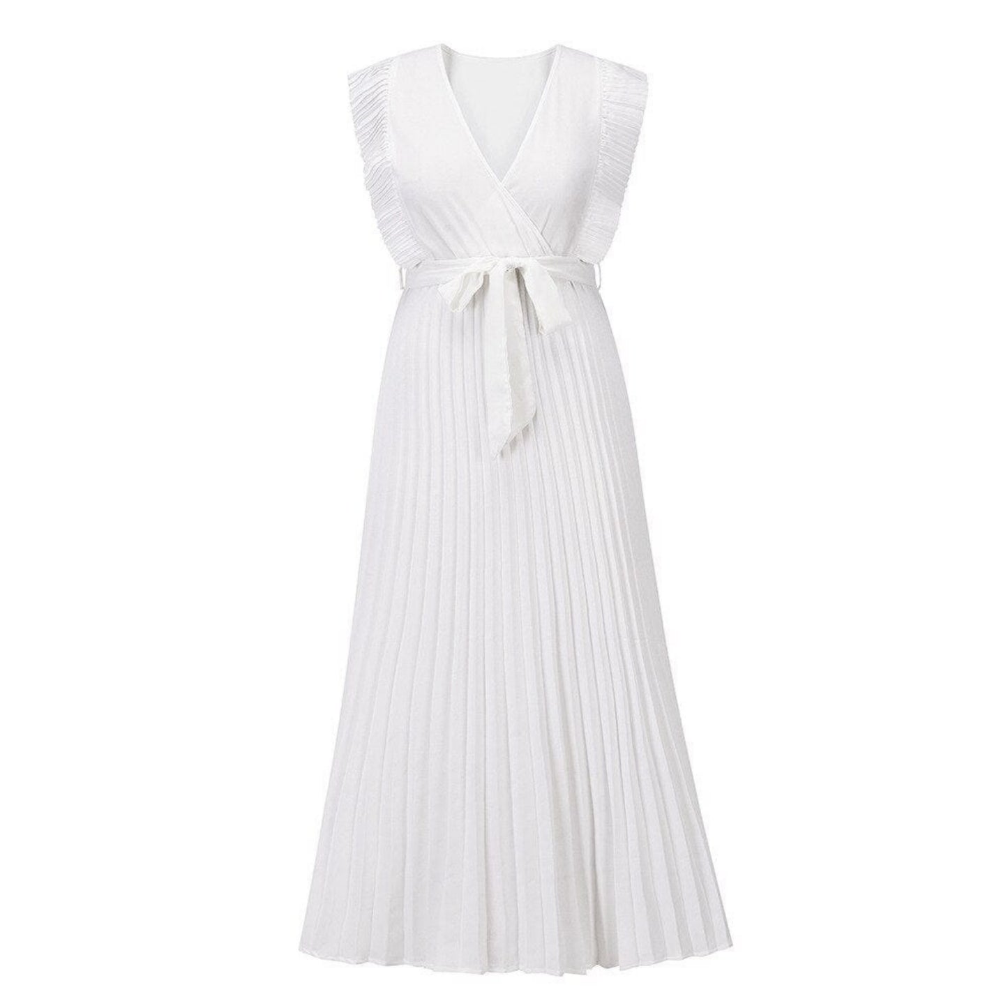 Charilind | Dames Maxi Jurk | Geplooide Ruffle Design