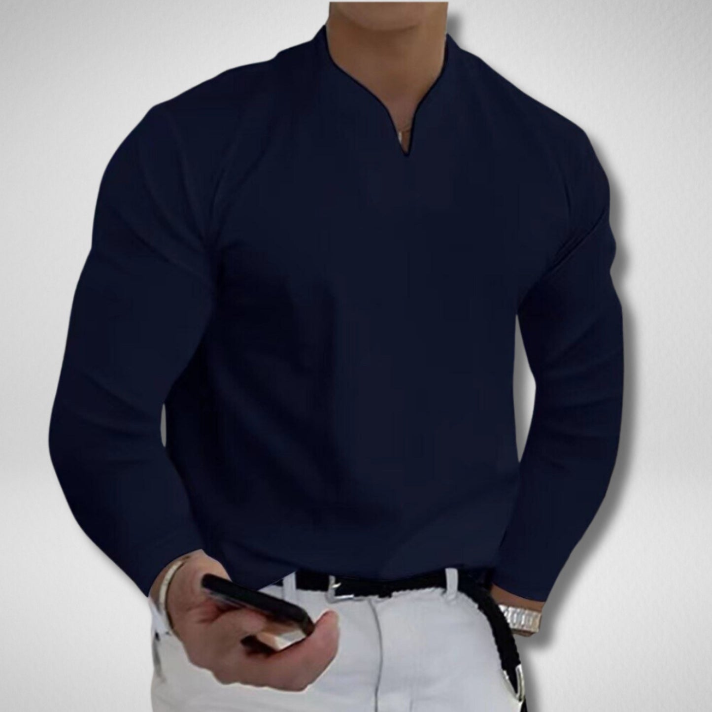 Dalwin | Heren Casual Overhemd | V-Hals