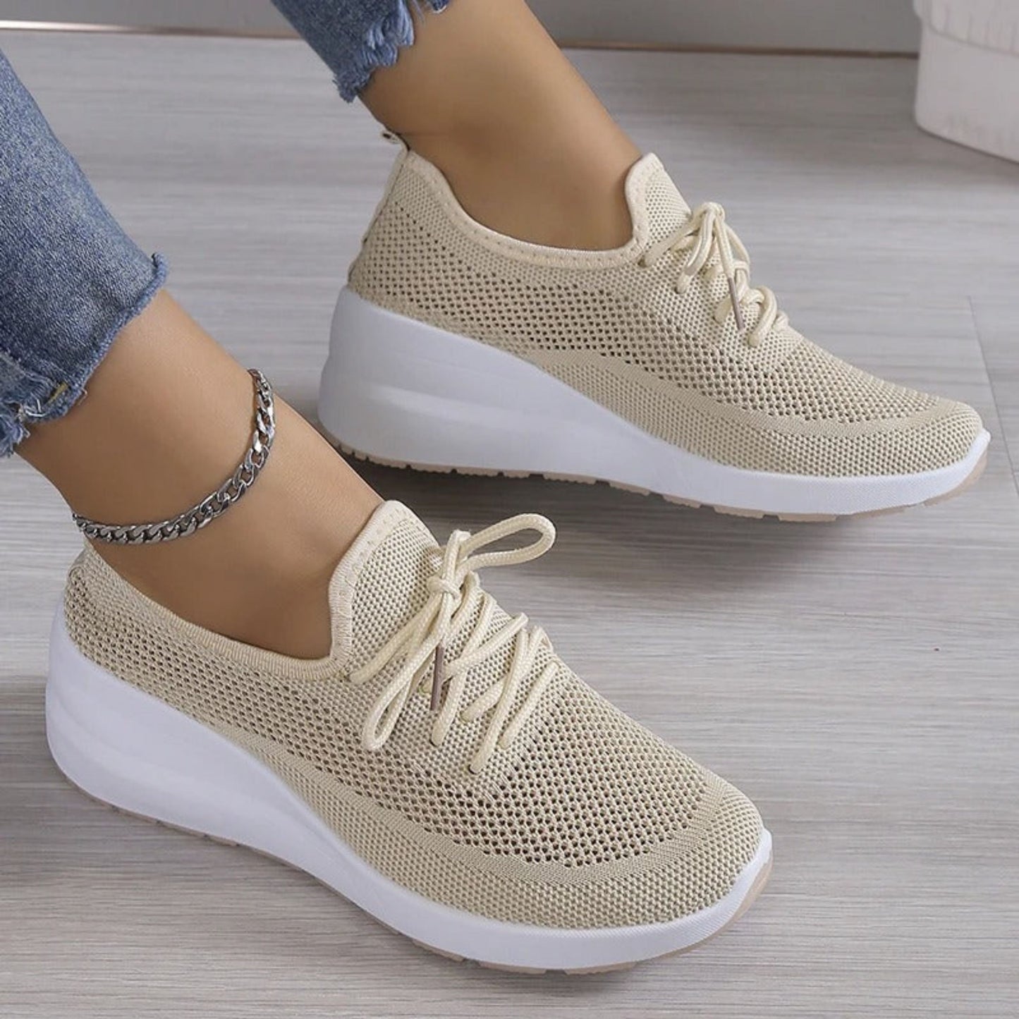 Bertelina | Dames Sneakers | Platform Zool