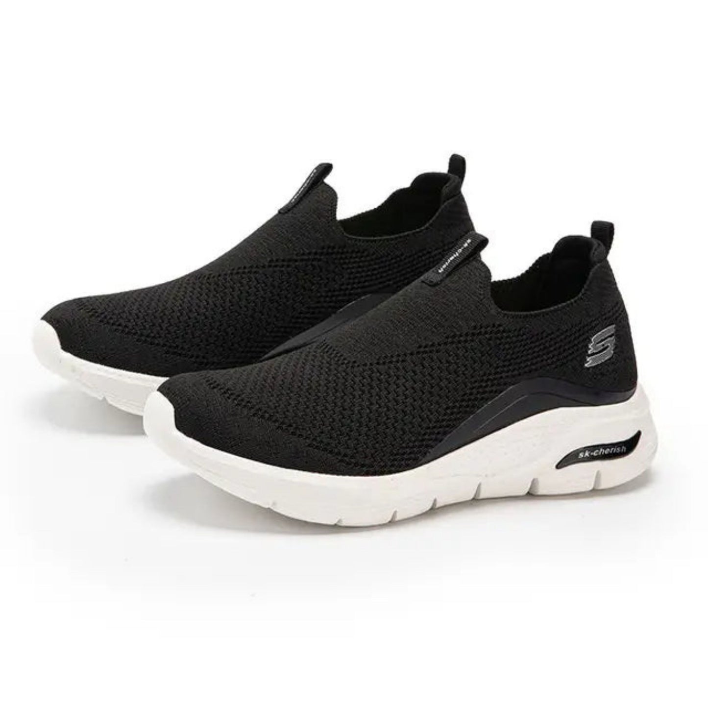 Florisinde | Dames Slip-On Sneakers | Ademend Gebreid Ontwerp