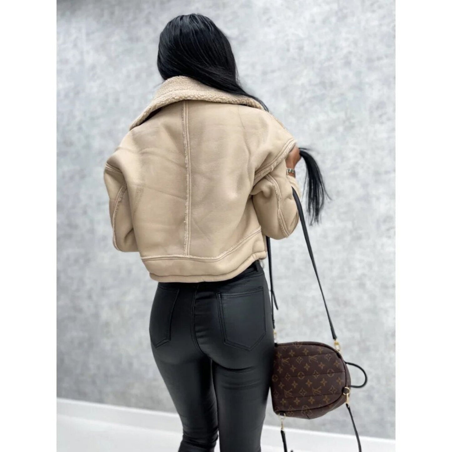 Esmarlina | Dames Bikerjack | Cropped