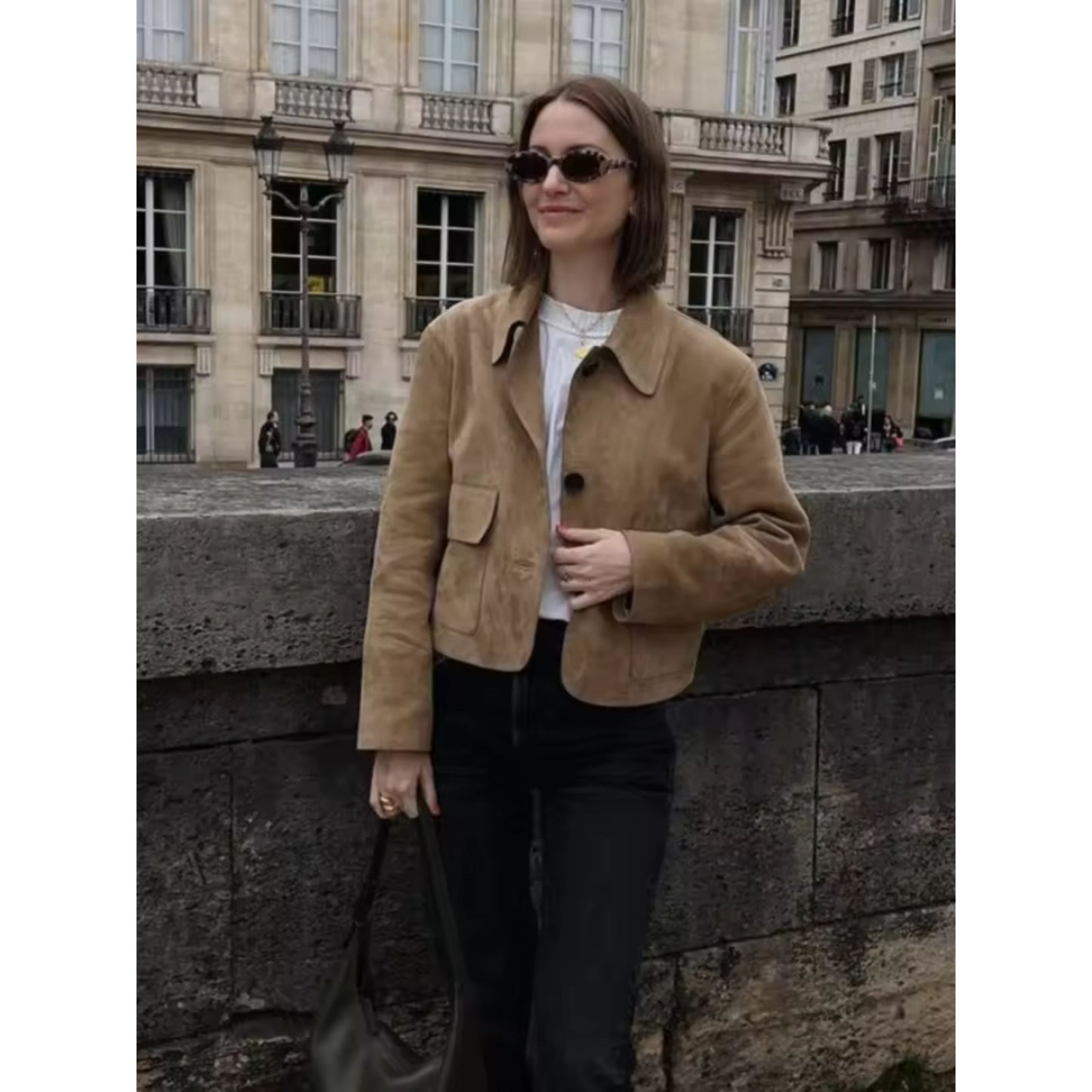 Blanselieke | Dames Cropped Jas | Button-Up