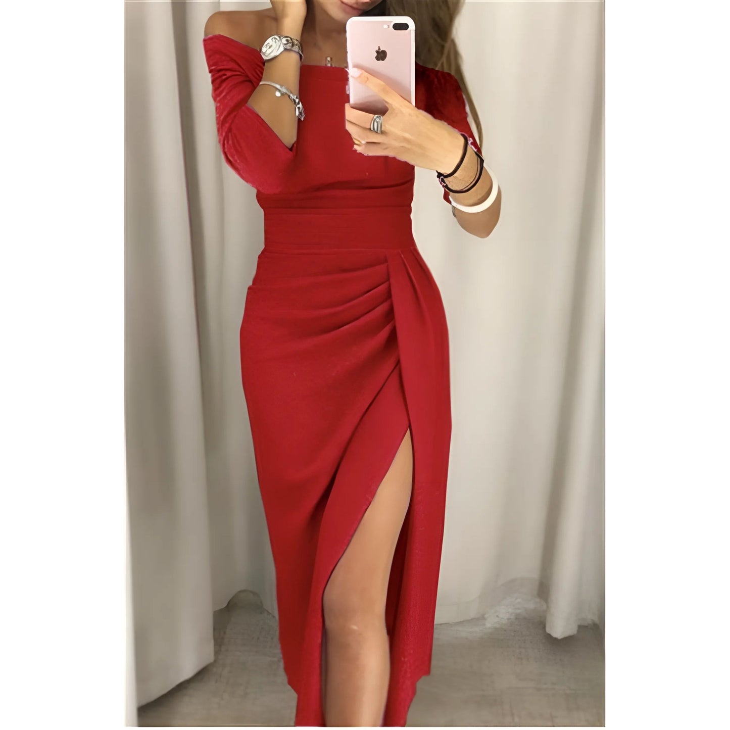 Bertheline | Dames Maxi Jurk | Elegante Off-Shoulder