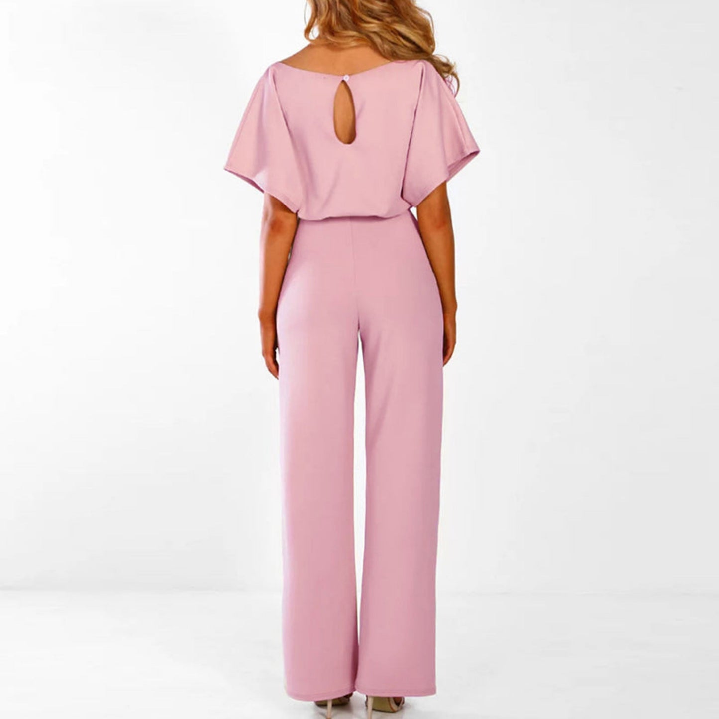 Albrichta | Dames Jumpsuit | Brede Pijpen met Tailleband