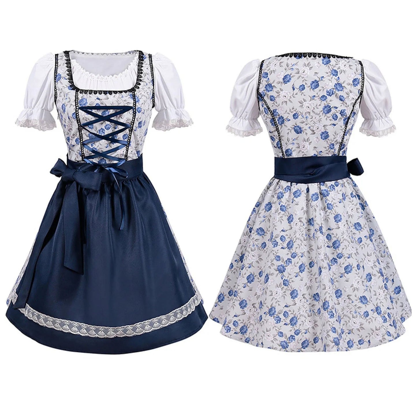 Berdiena | Dames Dirndl Jurk | Traditionele Oktoberfest Outfit