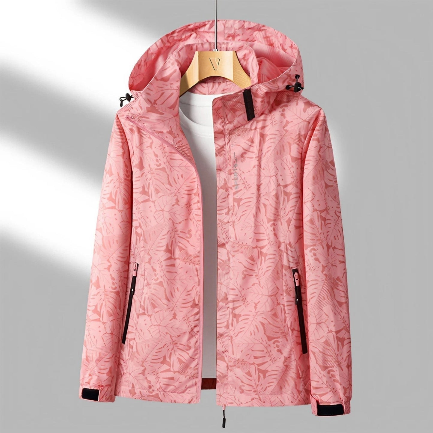 Bergitha | Dames Hooded Jacket | Patroon Outdoor
