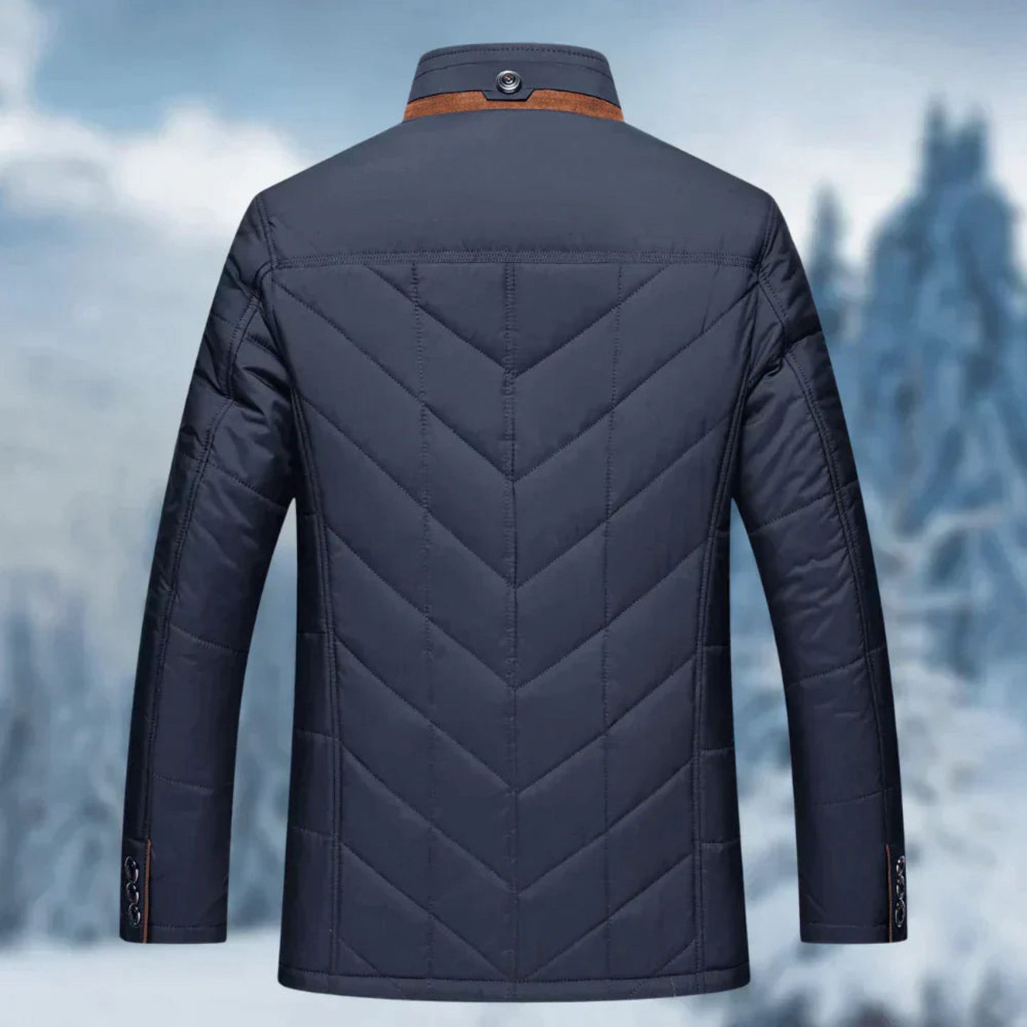 Bontekoe | Heren Winterjas | Gequilt Knoopsluiting
