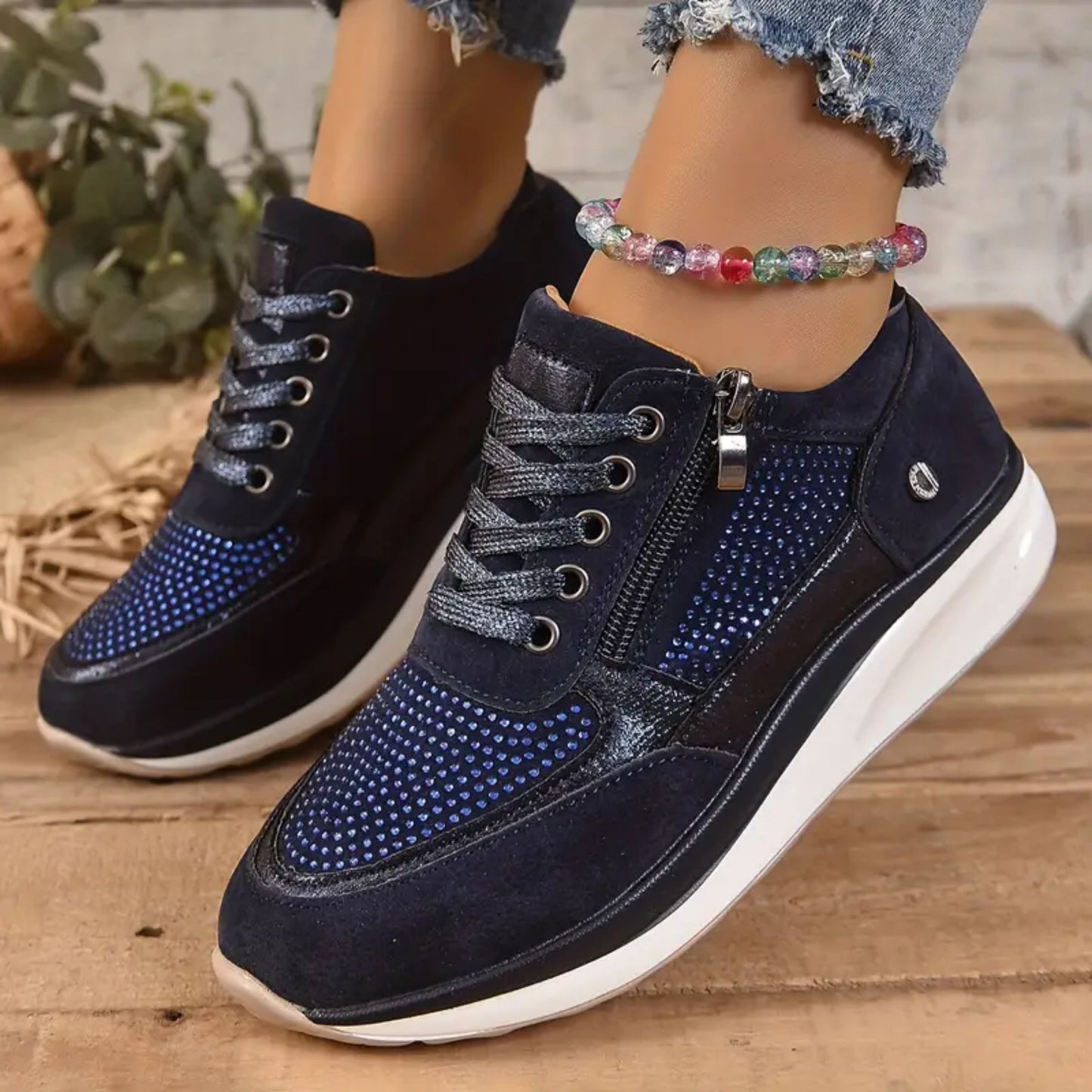 Doralijne | Dames Vetersneakers | Zijrits