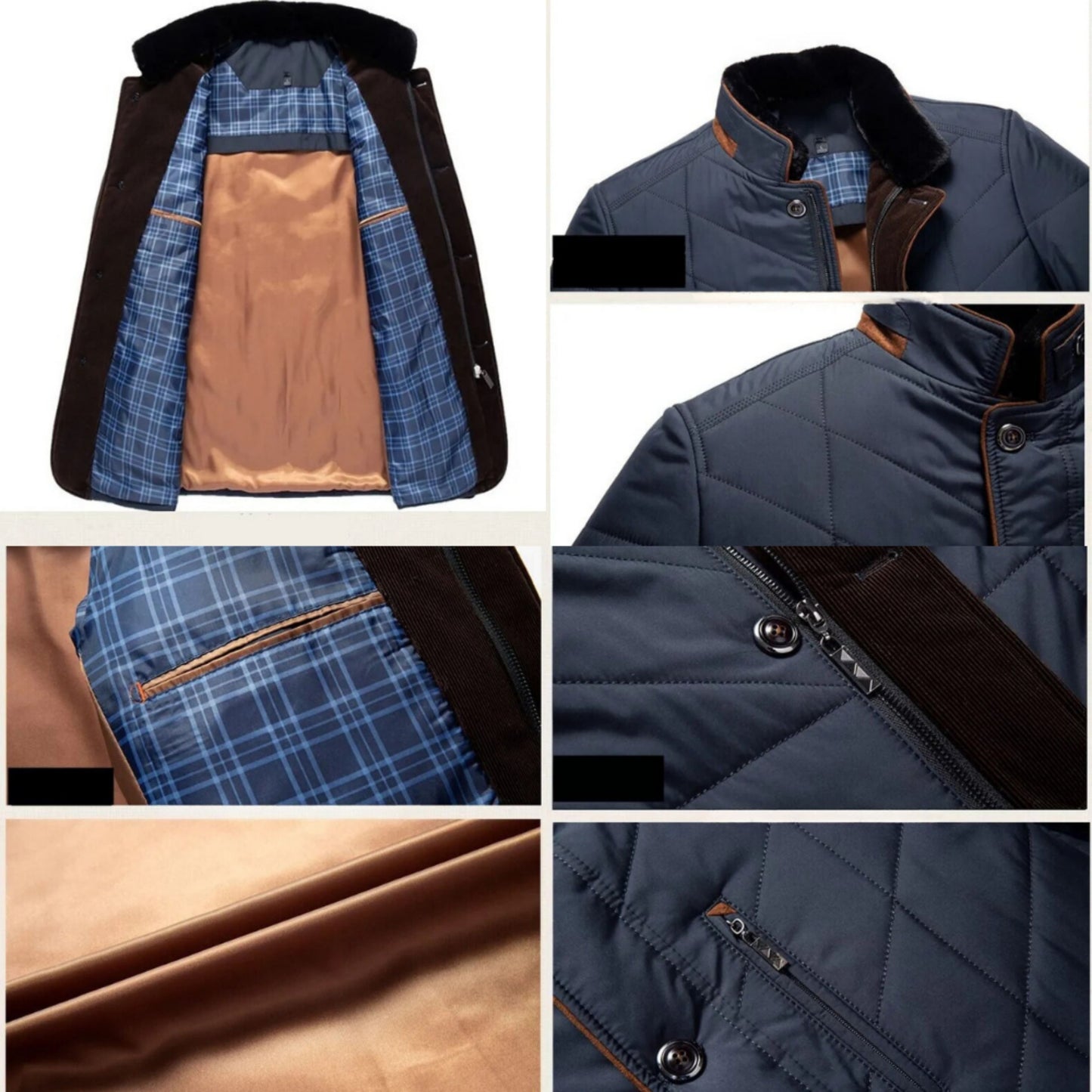 Bontekoe | Heren Winterjas | Gequilt Knoopsluiting