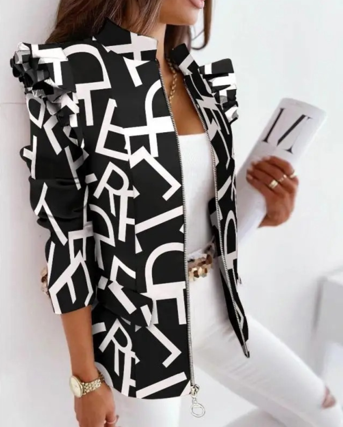 Malene | Unieke Print Blazer