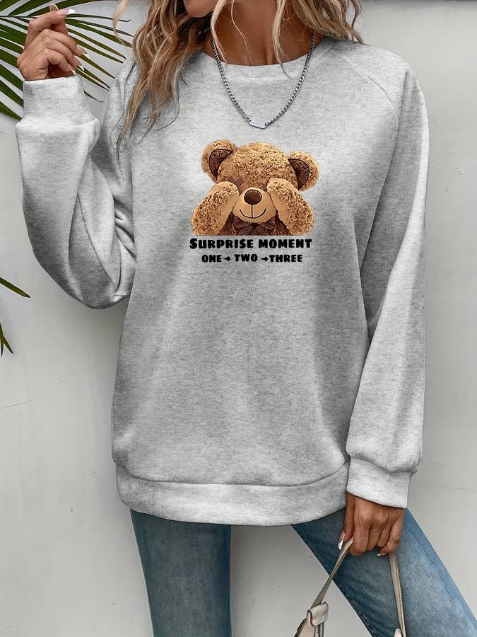 Rena | Bear Print Trui