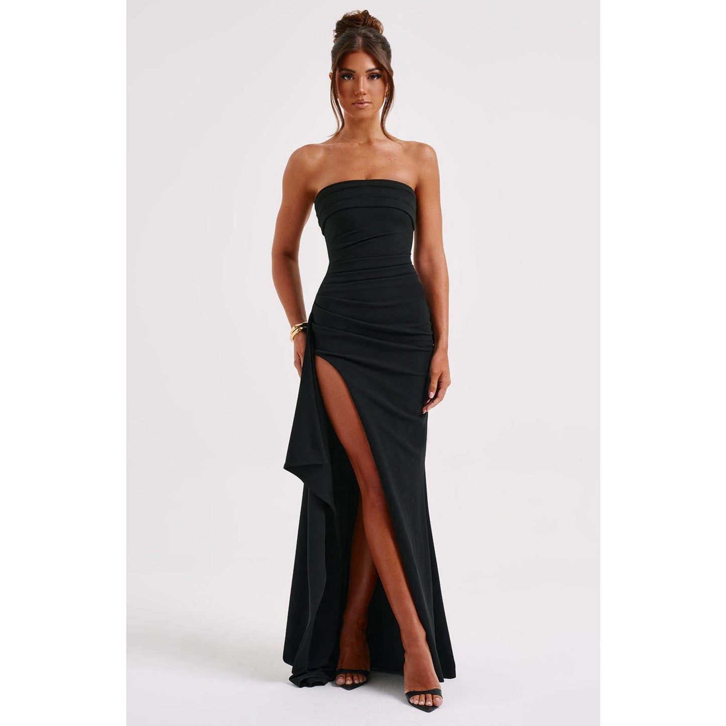 Betjanneke | Dames Avondjurk | Strapless Hoge Splits