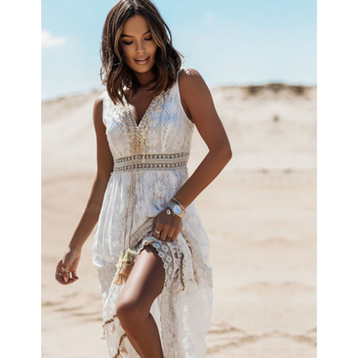 Dames Boho Jurk | Maxi