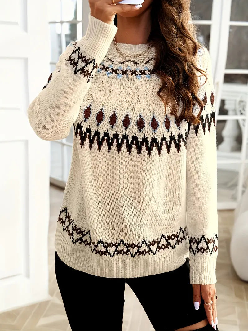 Tyne | Trendy Gebreide Wintertrui