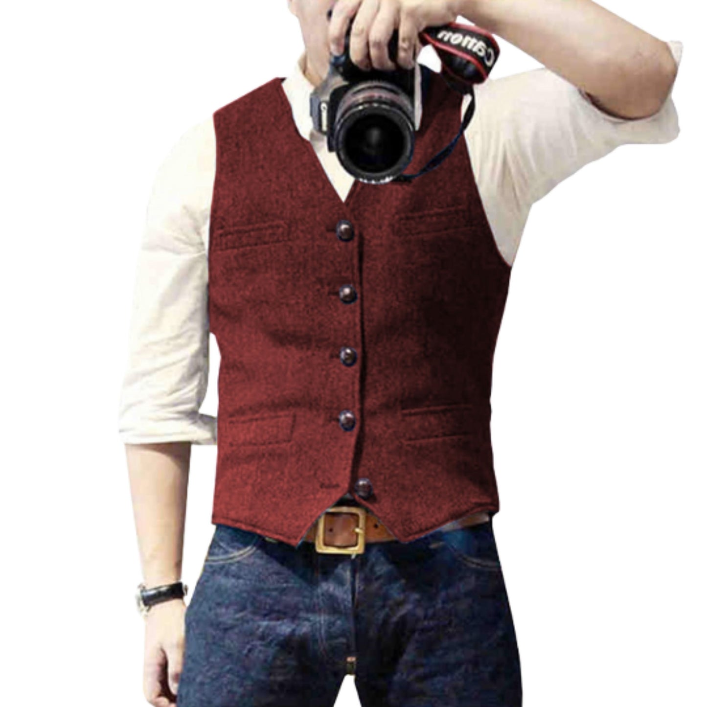 Evermond | Heren Vest | Classic Button-Up