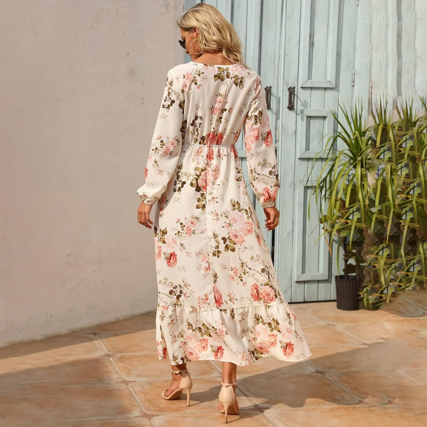 Janneke - Bloemenprint Maxi Jurk