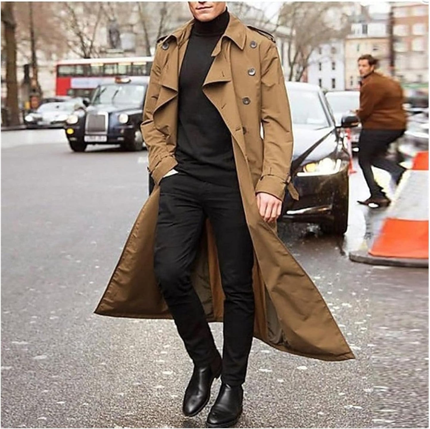 Austin | Moderne Lange Klassieke Trenchcoat