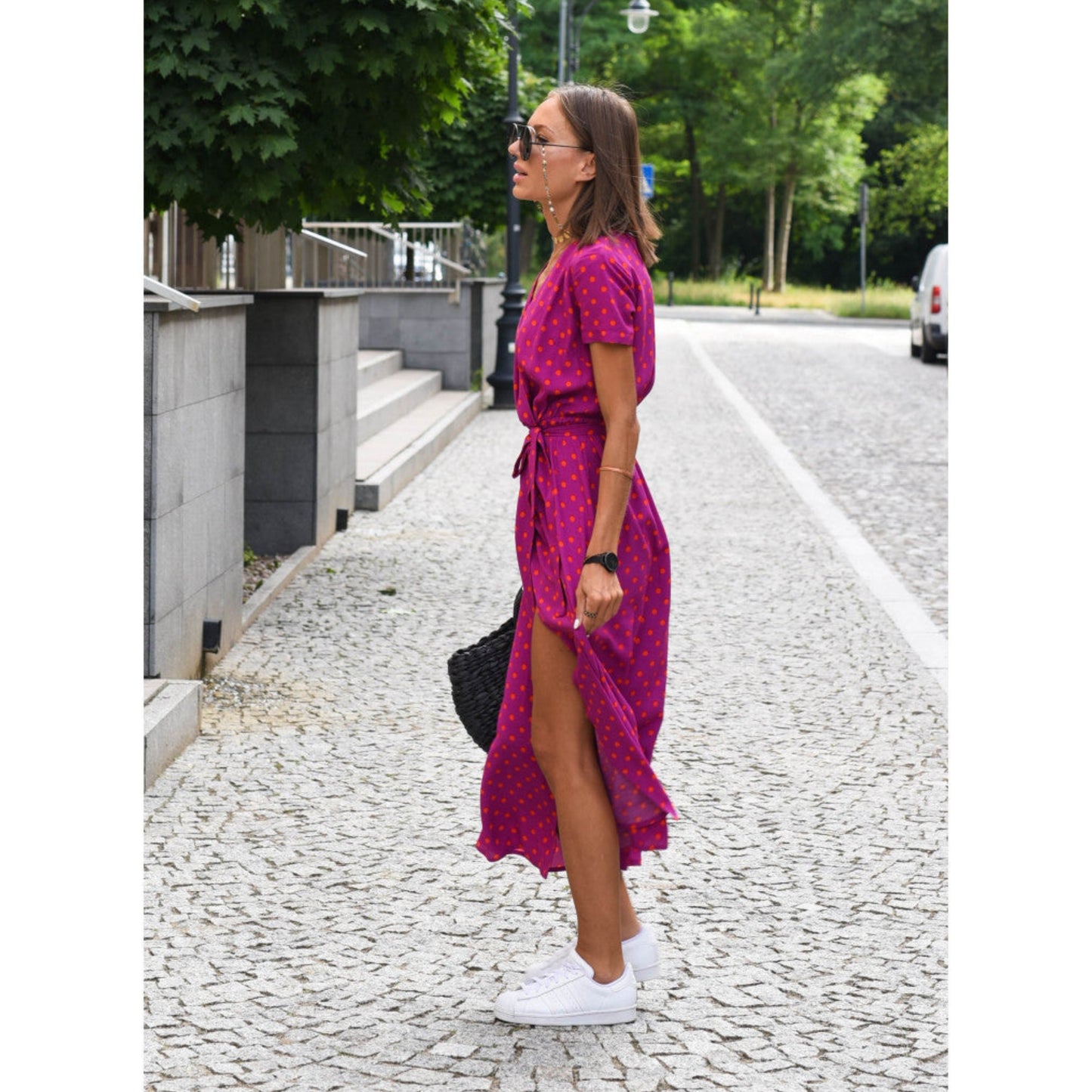 Dames Korte Mouwen Jurk | Comfortabel