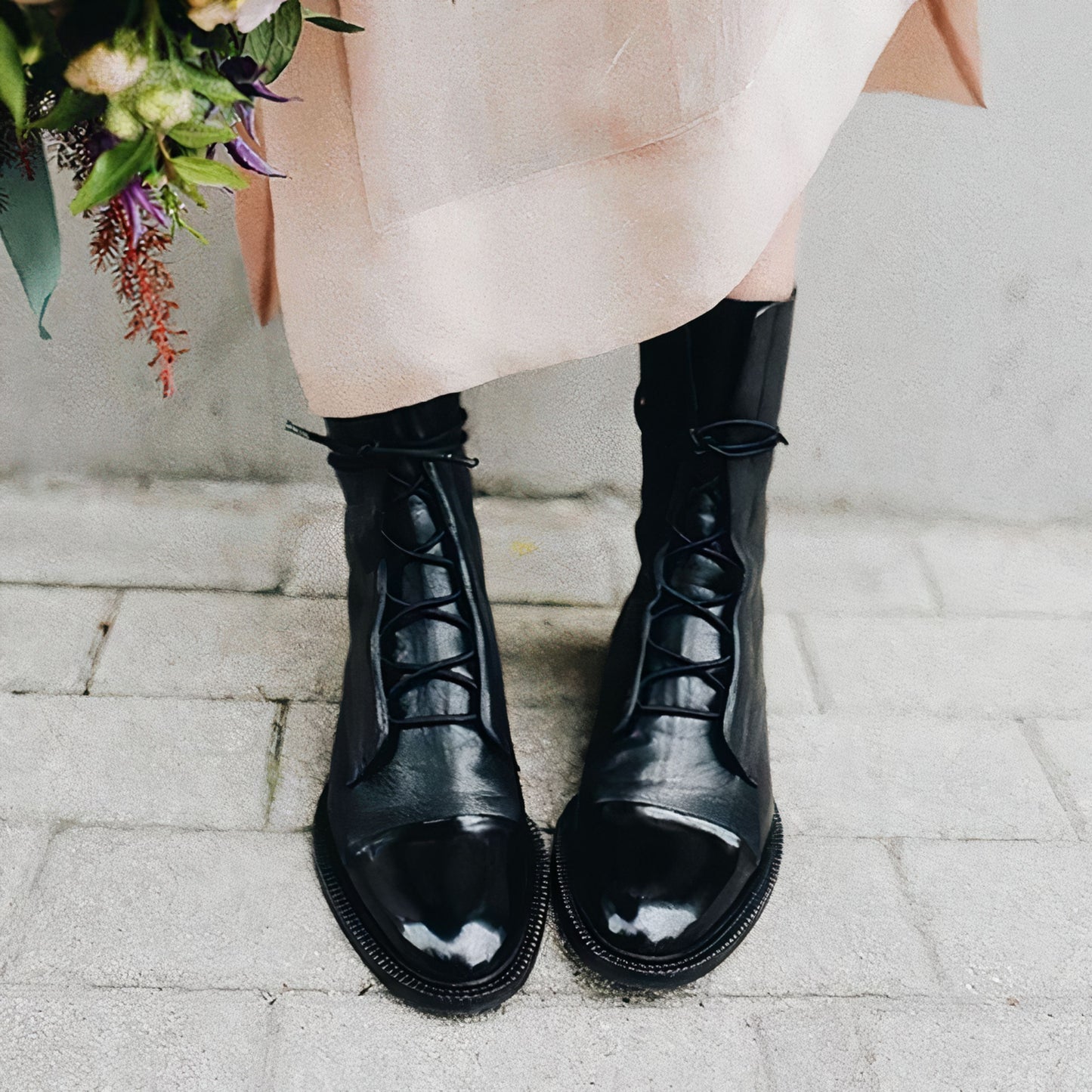 Appolinde | Dames Lace-Up Laarzen | Chunky Heel