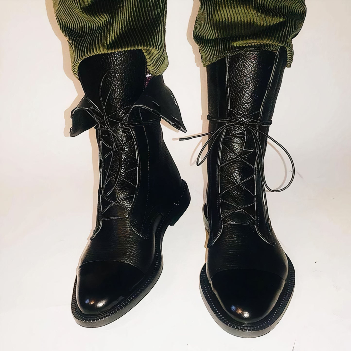 Appolinde | Dames Lace-Up Laarzen | Chunky Heel