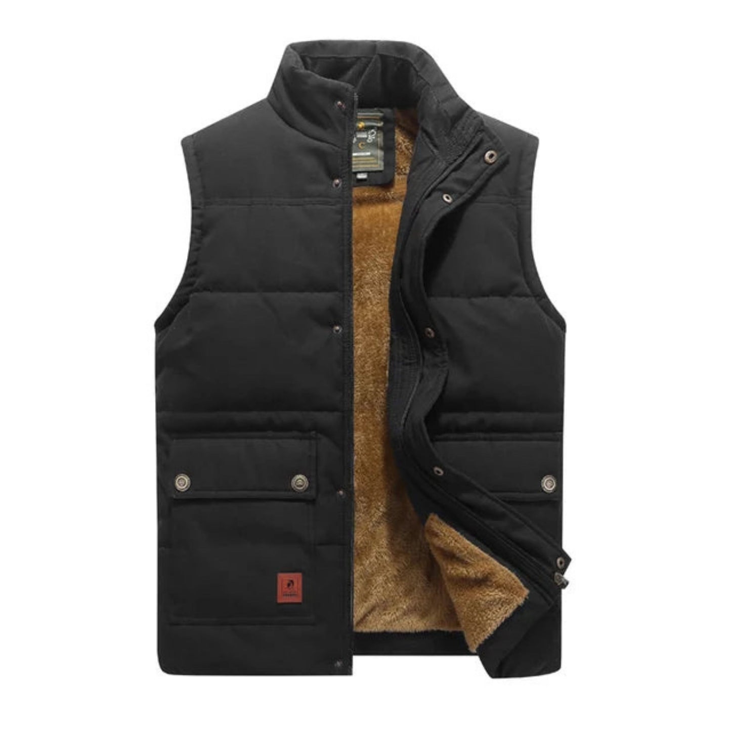 Aelrik | Heren Warm Vest | Gevoerde Ritssluiting