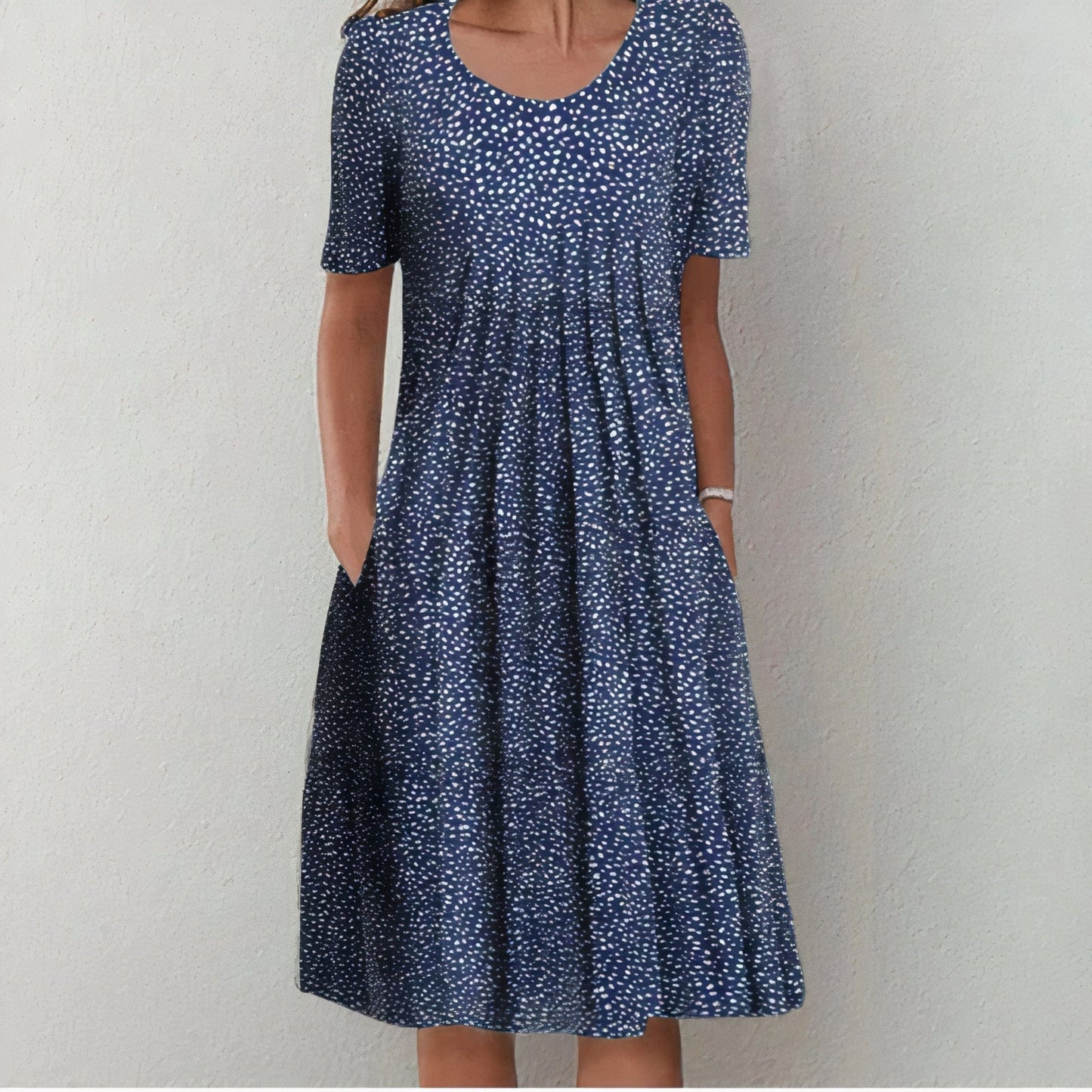 Aelgonde | Dames Casual Jurk | Korte Mouwen