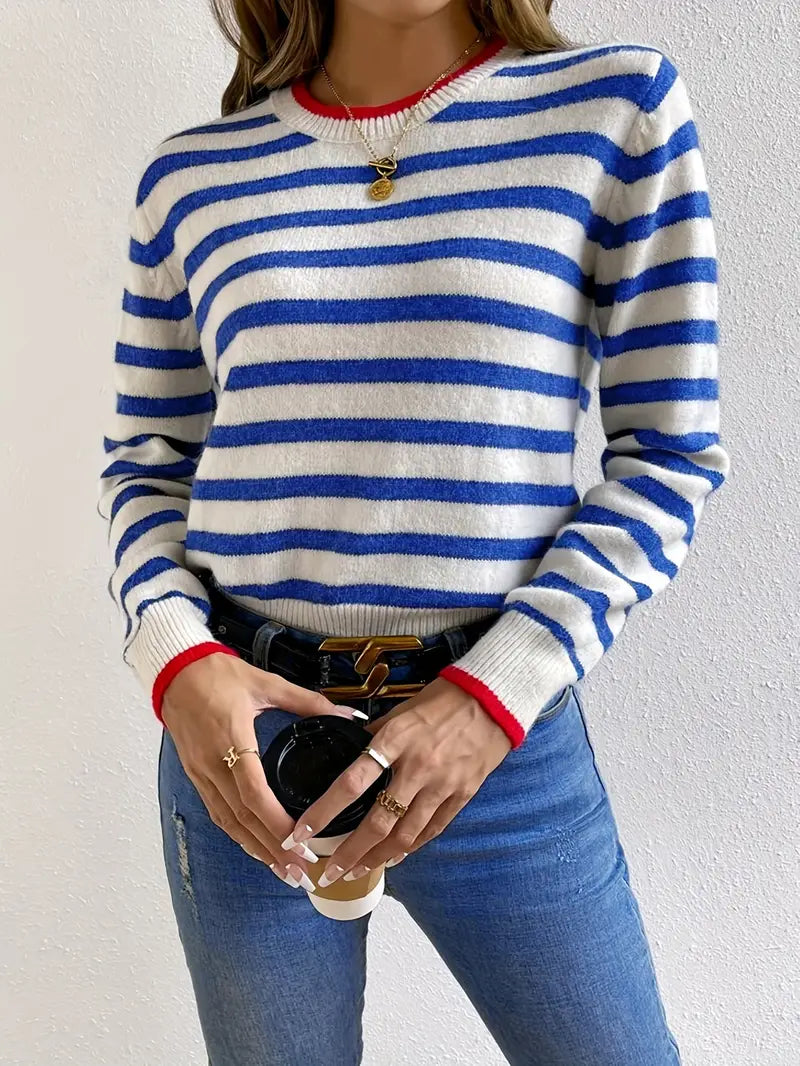 Aideen | Casual Gestreepte Trui