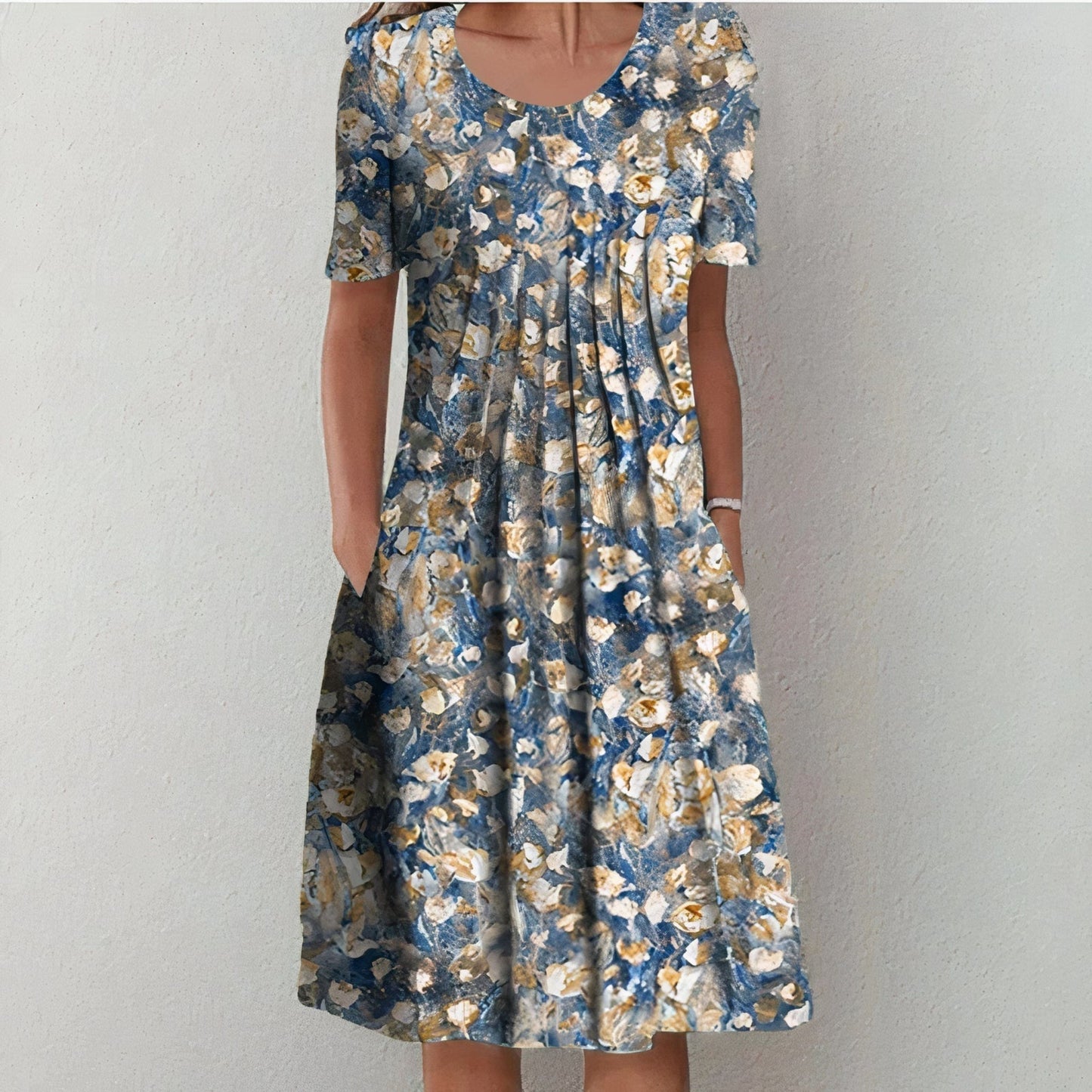 Aelgonde | Dames Casual Jurk | Korte Mouwen