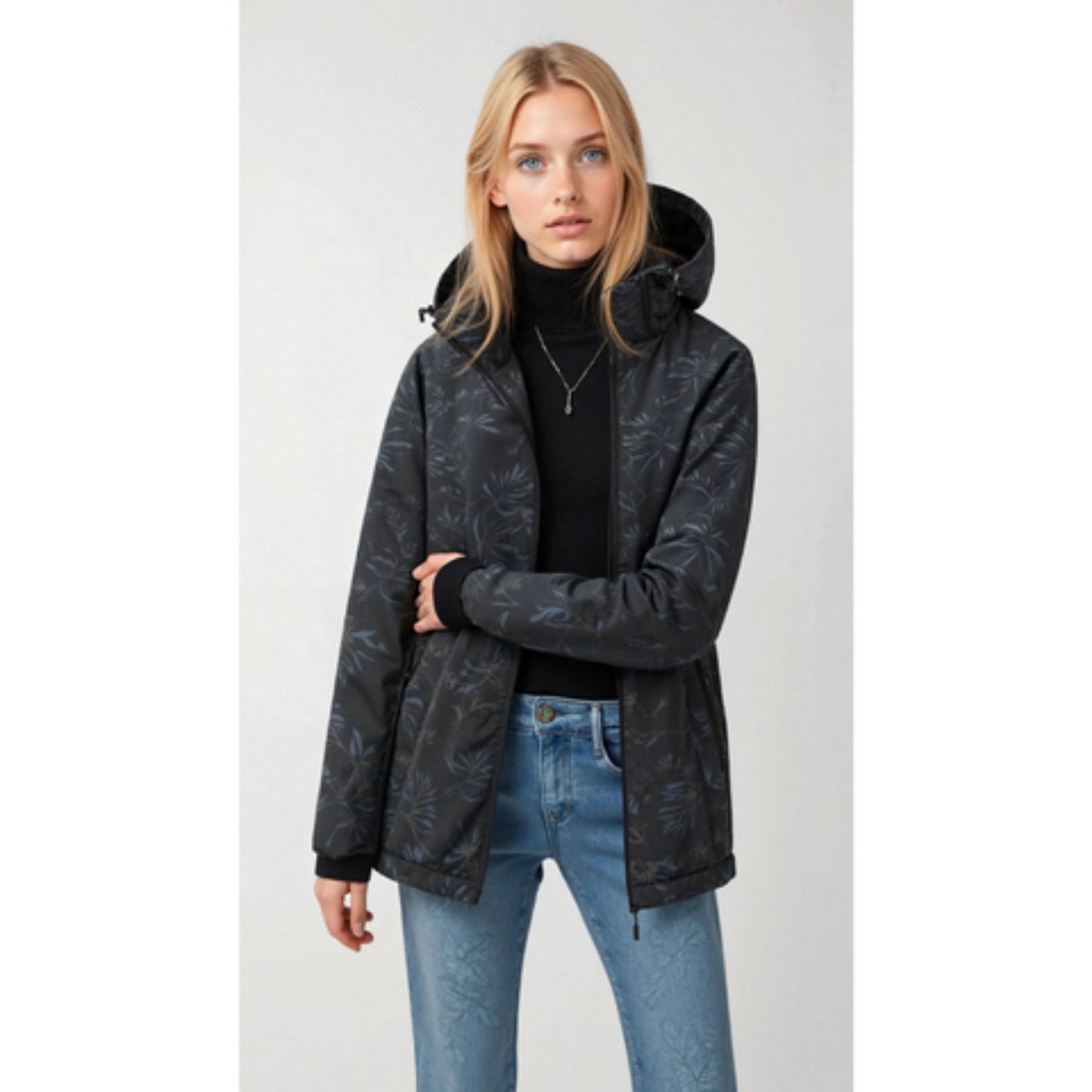 Bergitha | Dames Hooded Jacket | Patroon Outdoor