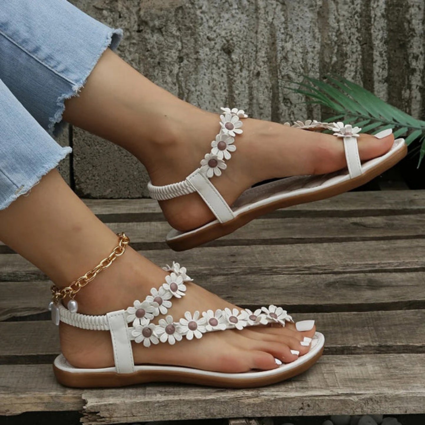 Dames Comfortabele Sandalen | Bloem