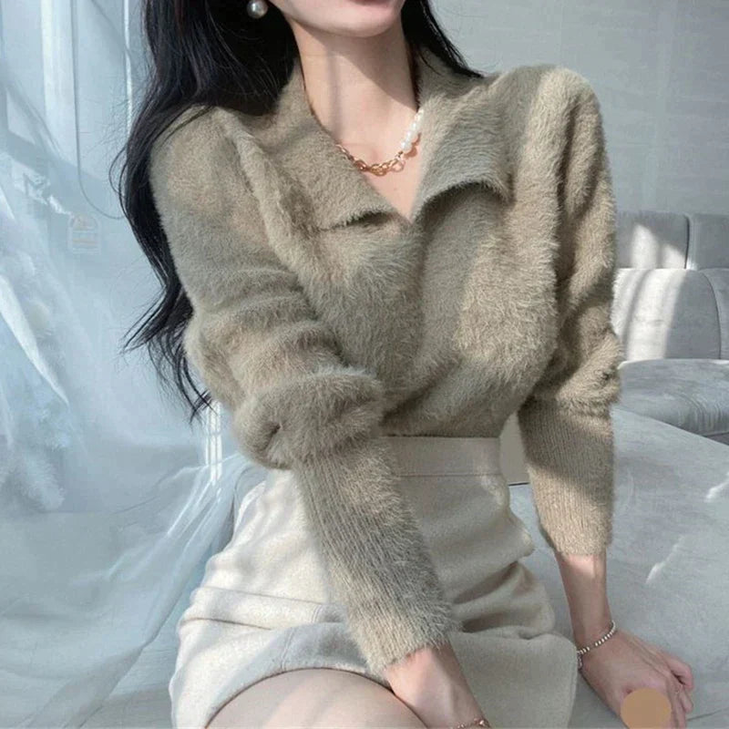 Elia | Fluffy Polo Trui