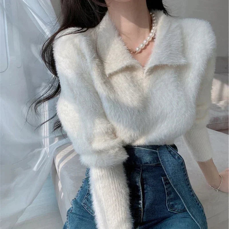 Elia | Fluffy Polo Trui