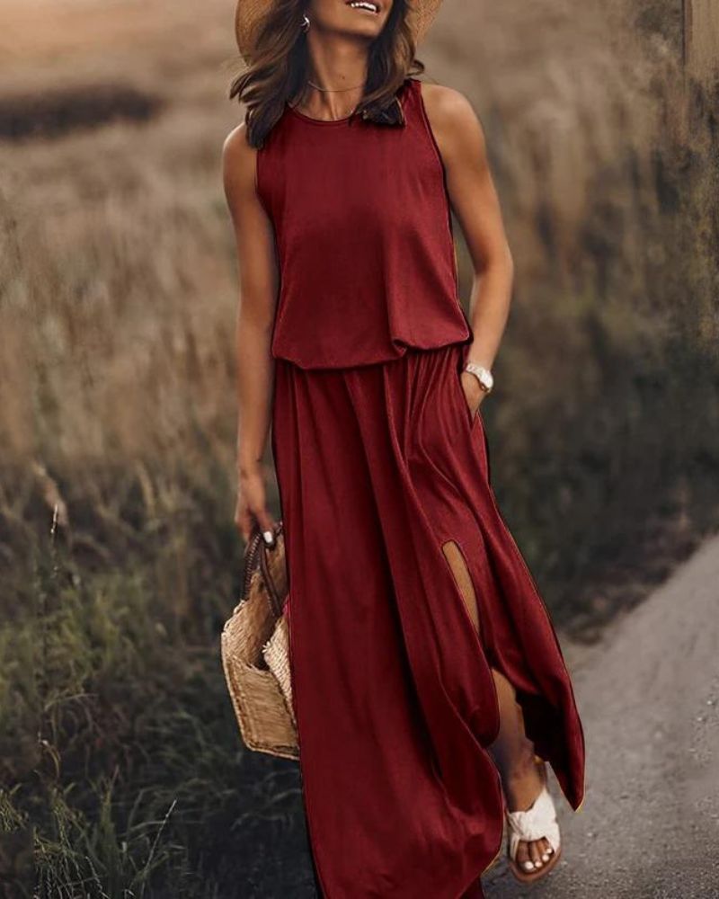 Marian - Elegante Kleurrijke Jurk