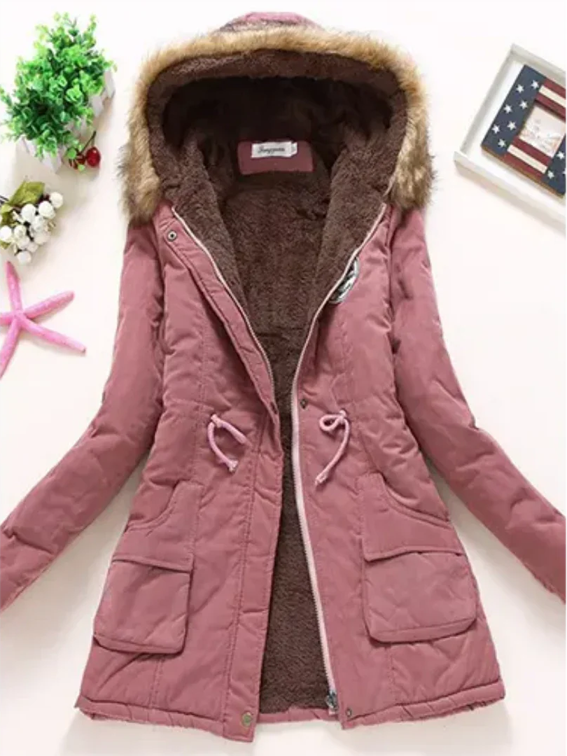Daffodil | Warme Parka met Rits