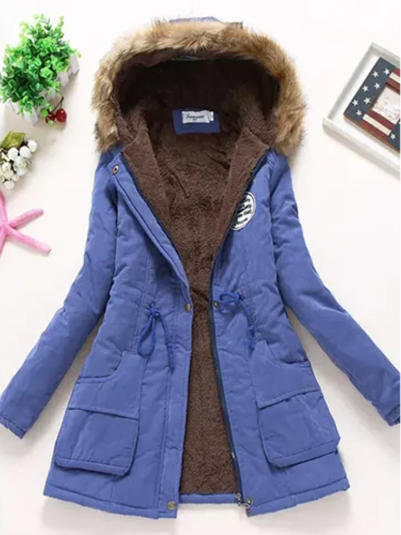 Daffodil | Warme Parka met Rits