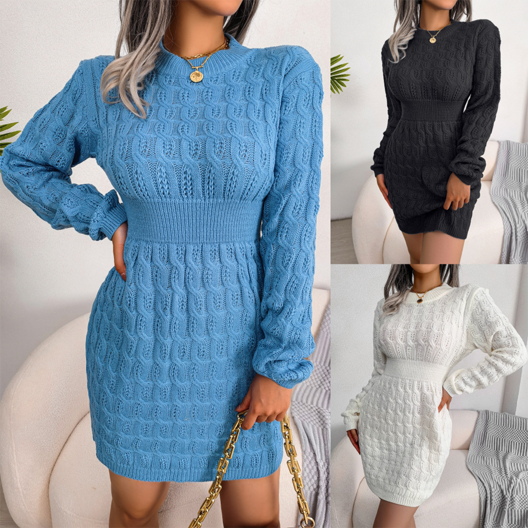 Tammy | Trendy Gebreide Mini Jurk