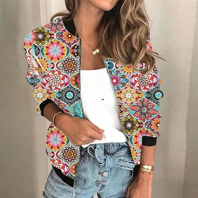 Zanna | Trendy Geprinte Bomberjas