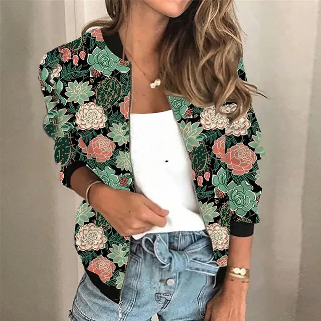 Zanna | Trendy Geprinte Bomberjas