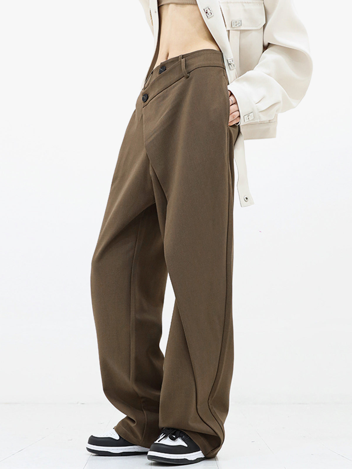Arlette | Asymmetrische Wijde Broek